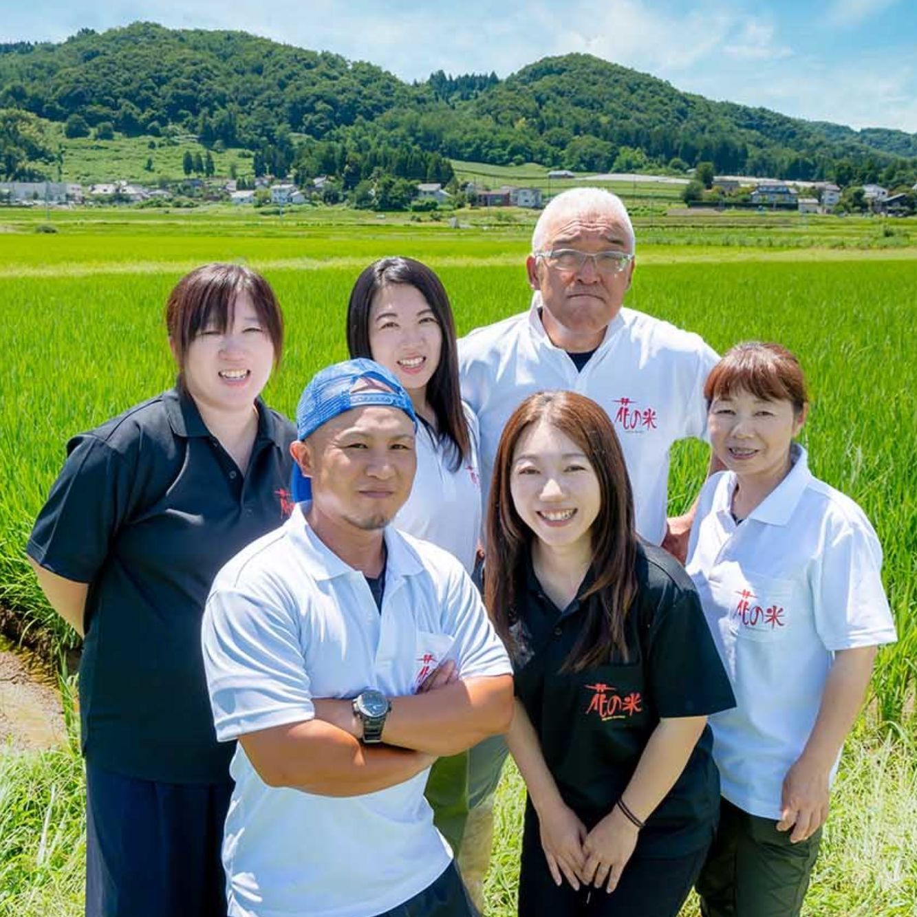 新潟県上越市の農業法人花の米　おいしい新潟米こしひかり　おいしいお米　おいしいこしひかりを農業女子たちがおいしいお米を作っています