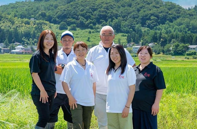 新潟県上越市の農業法人花の米　おいしい新潟米こしひかり　おいしいお米　おいしいこしひかりを農業女子たちがおいしいお米を作っています　WAP100認定企業